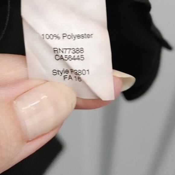 J Crew Blouse Pullover V-neck Long Sleeve XL Black - Picture 4 of 6